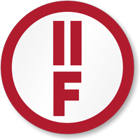 II F Floor Truss Sign Circular