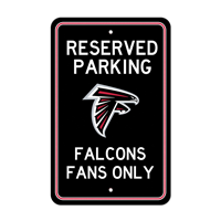 NFL Atlanta Falcons Falcon Primary Logo Parking Sign