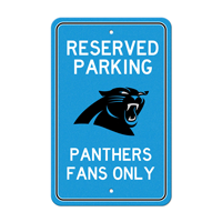 NFL Carolina Panthers Panther Head Primary Logo Parking Sign