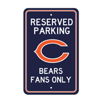 NFL Chicago Bears C Primary Logo Parking Sign