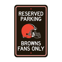 NFL Cleveland Browns Browns Helmet Primary Logo Parking Sign