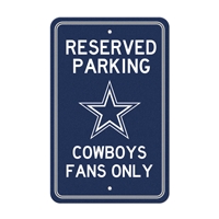 NFL Dallas Cowboys Star Primary Logo Parking Sign
