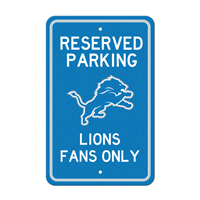 NFL Detroit Lions Lion Primary Logo Parking Sign