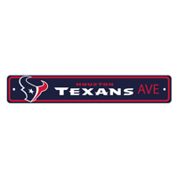 NFL Houston Texans Bull Head Primary Logo Street Sign