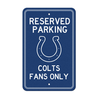 NFL Indianapolis Colts Horseshoe Primary Logo Parking Sign