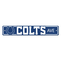 NFL Indianapolis Colts Horseshoe Primary Logo Street Sign