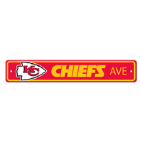NFL Kansas City Chiefs KC Arrow Primary Logo Street Sign