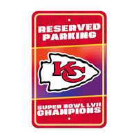 NFL Kansas City Chiefs Super Bowl LVII Parking Sign