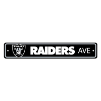 NFL Las Vegas Raiders Raider Shield Primary Logo & Wordmark Street Sign