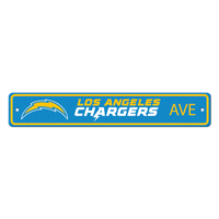 NFL Los Angeles Chargers Bolt Primary Logo Street Sign