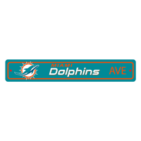 NFL Miami Dolphins Dolphin Primary Logo Street Sign