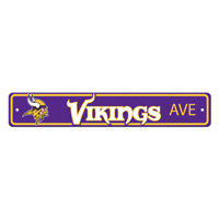 NFL Minnesota Vikings Viking Head Primary Logo Street Sign