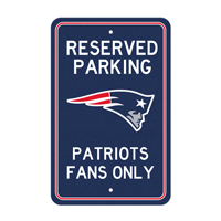 NFL New England Patriots Patriot Head Primary Logo Parking Sign