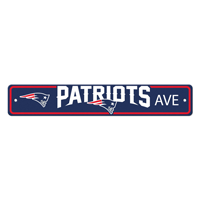 NFL New England Patriots Patriot Head Primary Logo Street Sign