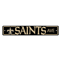 NFL New Orleans Saints Fleur De Lis Primary Logo Street Sign