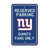 NFL New York Giants NY Primary Logo Parking Sign
