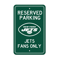 NFL New York Jets Oval Jets Primary Logo Parking Sign
