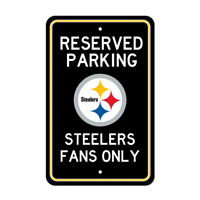 NFL Pittsburgh Steelers Circular Steelers Primary Logo Parking Sign