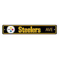 NFL Pittsburgh Steelers Circular Steelers Primary Logo Street Sign