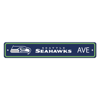 NFL Seattle Seahawks Seahawk Head Primary Logo Street Sign