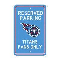 NFL Tennessee Titans Flaming T Primary Logo Parking Sign