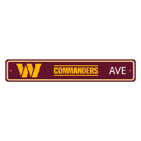 NFL Washington Commanders W Primary Logo & Wordmark Street Sign