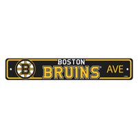 NHL Boston Bruins Circular Spoke B Primary Logo Street Sign