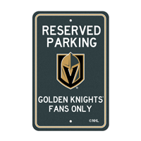 NHL Vegas Golden Knights Knight Shield Primary Logo Parking Sign