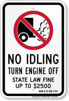 State Idle Sign for Hawaii