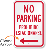 Bilingual No Parking Prohibido Estacionarse Sign