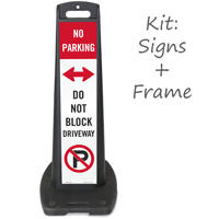 No Parking, Do Not Block Driveway Portable Kit