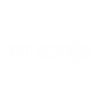 One Way Directional Parking Sign