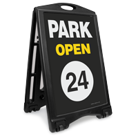 Park Open 24 A-Frame Sidewalk Sign Kit