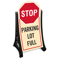 Parking Lot Full Sidewalk Sign Kit