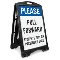 Pull Forward Portable Sidewalk Sign