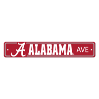 University Of Alabama A Primary Logo Street Sign