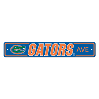 University Of Florida Gator Head Primary Logo Street Sign