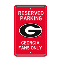 University Of Georgia G Primary Logo Parking Sign
