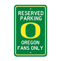 University Of Oregon O Primary Logo Parking Sign