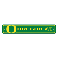 University Of Oregon O Primary Logo Street Sign