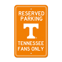 University Of Tennessee T Primary Logo Parking Sign