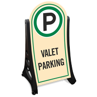 Valet Parking Standard Portable Sidewalk Sign Kit