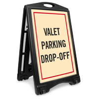 Valet Parking Drop Off Sidewalk Sign Kit