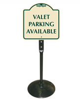Valet Parking Available Sign Post Kit