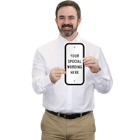 6" x 12"   Customizable Vertical Sign Template