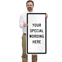 18" x 36"   Customizable Vertical Sign Template