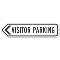 Visitor Parking Arrow Sign