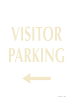 Visitor Parking Arrow SignatureSign