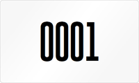 Rectangular Custom Template  Numbering