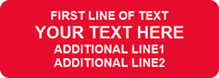 Rectangular Custom Template  Text